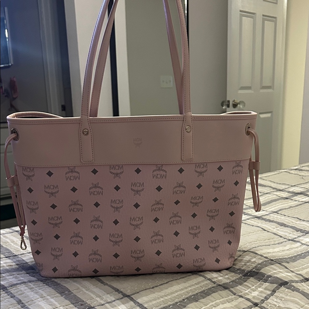 MCM Blush Pink Logo Tote